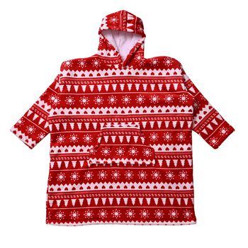 Doppellagiger Hoodie mit Tasche, Rot