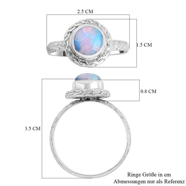 Royal Bali Kollektion - Natürlicher, äthiopischer Welo Opal-Ring - 1,24 ct. image number 5