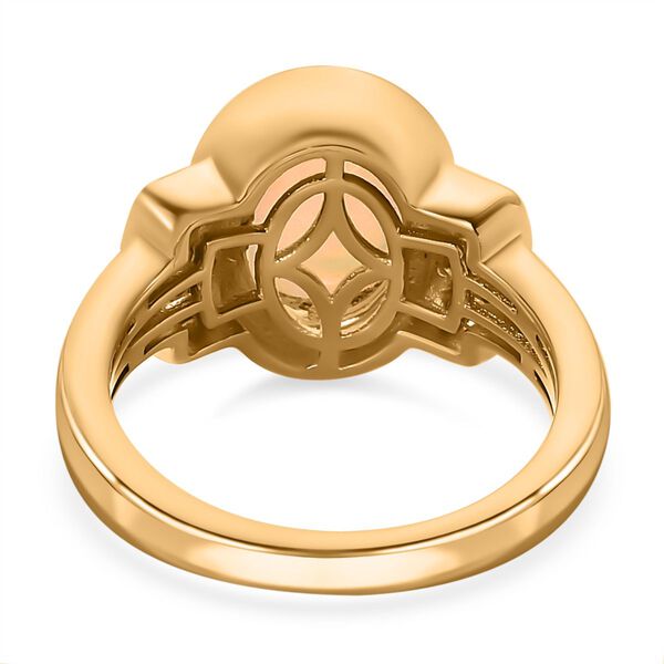 Natürlicher, äthiopischer Welo Opal und Kagem sambischer Smaragd-Ring - 2,05 ct. image number 5