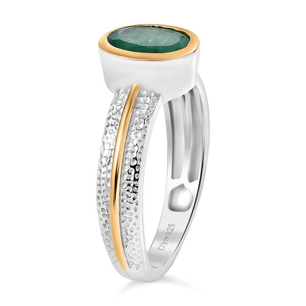 D&rsquo;Joy AA Socoto Smaragd zweifarbiger Ring - 1,18 ct. image number 5