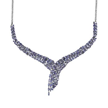 Tansanit 45cm Halskette- 12,48 ct.