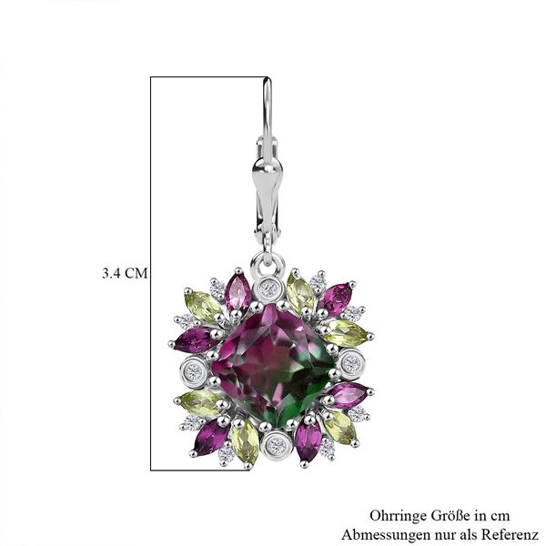 D'Joy Wassermelonen Quarz Triplett, Rhodolith Granat, Peridot und Zirkon Schmuckset image number 19