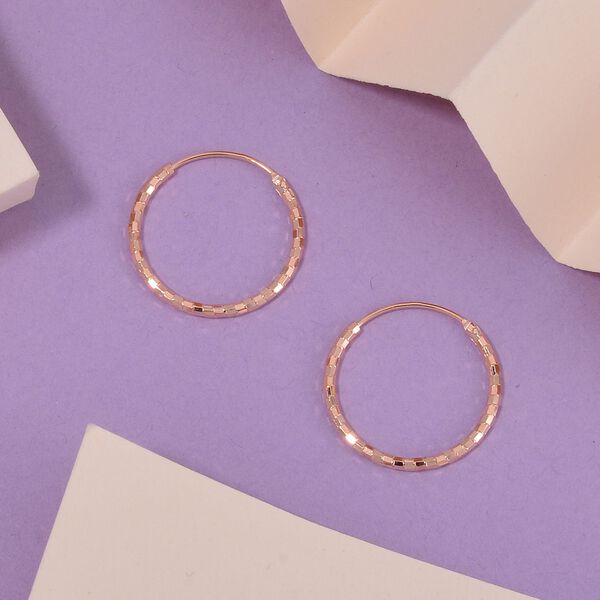 925 Silber ros&eacute;vergoldetOhrringe ca. 0,87g image number 1