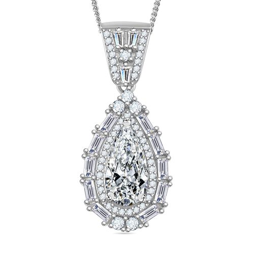 D'Joy Moissanit Anhänger mit 50cm Kette - 3,86 ct. image number 0