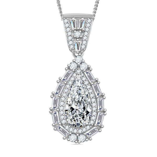 D'Joy Moissanit Anhänger mit 50cm Kette - 3,86 ct. image number 0