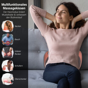 Shiatsu Massagekissen mit Heizfunktion, Braun