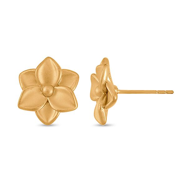 Florale Ohrringe in 750 Gold