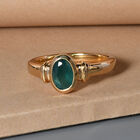 Grandidierit Ring 925 Silber vergoldet  ca. 0,77 ct image number 1