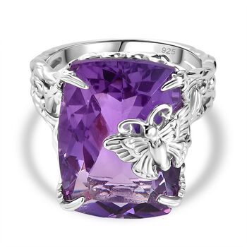 Rosa Amethyst Ring 925 Silber rhodiniert (Gr&ouml;&szlig;e 19.00) ca. 14,83 ct