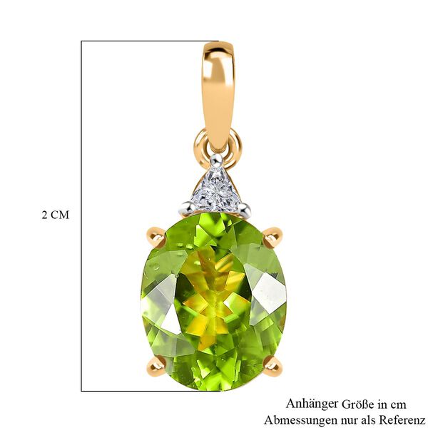 D'Joy Peridot und Moissanit Anh&auml;nger - 2,84 ct. image number 6