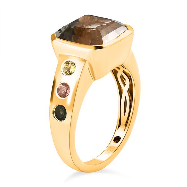 Prasiolith und Mehrfach-Turmalin-Ring - 5,26 ct. image number 5