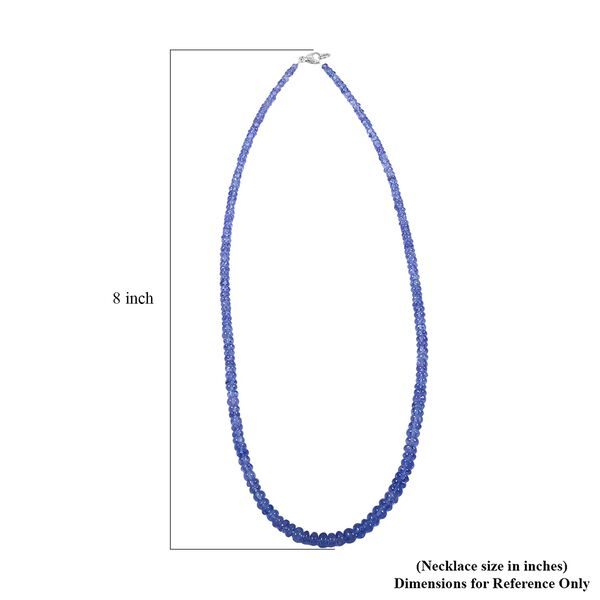 Rhapsody AAAA Tansanit Halskette ca. 45 cm 950 Platin (7-8 Werktage Lieferzeit) ca. 60.00 ct image number 4