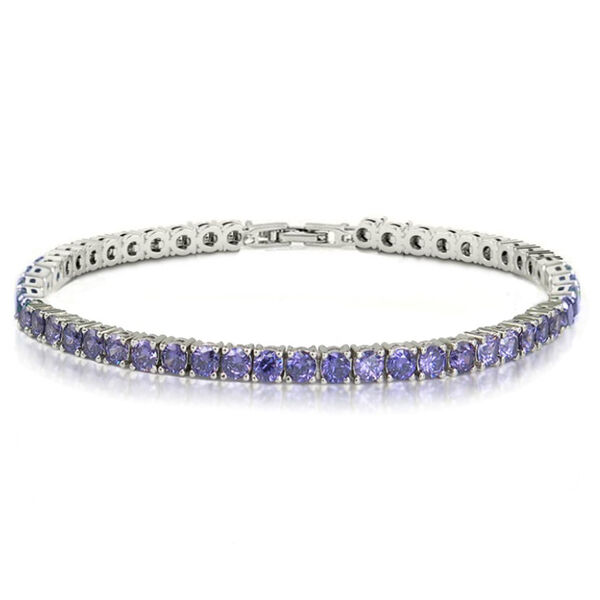 Amethyst Zirkonia 19cm Armband- 11,25 ct.