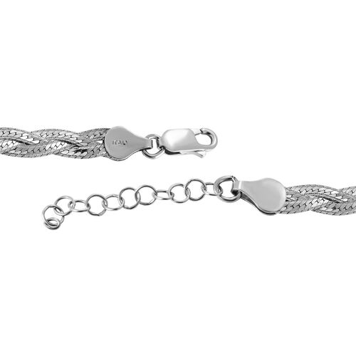 925 Silber rhodiniert Armband ca. 18 cm ca. 4,17g image number 1