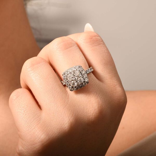 wei&szlig;er Diamant L1 Ringe 585 Gold Wei&szlig;gold vergoldet ca 2.50ct image number 6