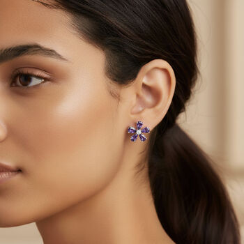 D'Joy Tansanit und Zirkon Ohrringe - 2,21 ct.