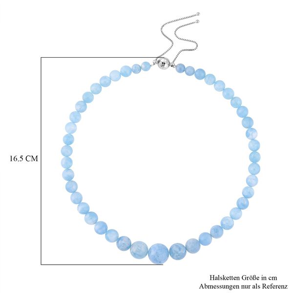Runde Aquamarin-Halskette image number 5