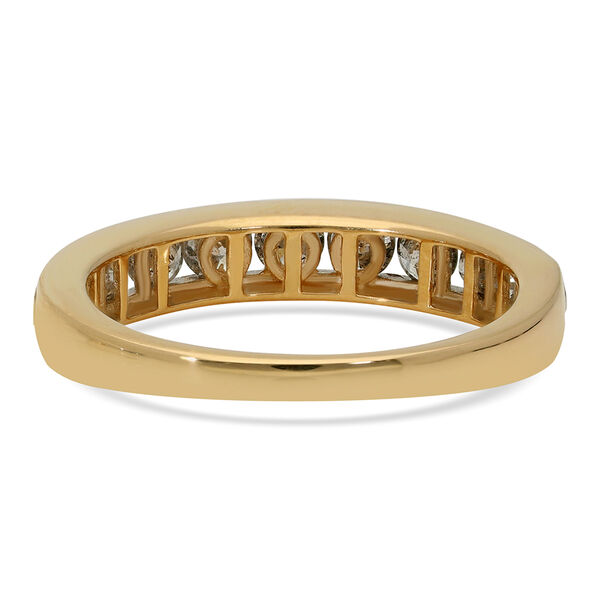 Diamant zertifiziert I2-I3/G-H Half Eternity Ring 375 Gelbgold image number 5