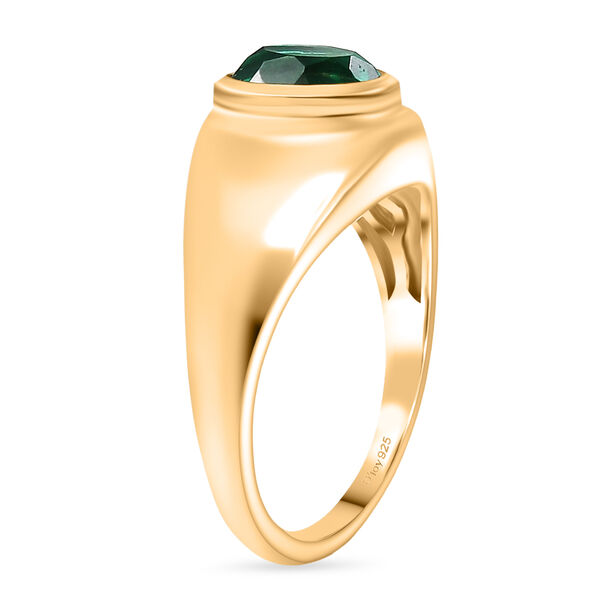 D'Joy Pfau Triplett Quarz Ring, 925 Silber vergoldet - 1,40 ct. image number 4