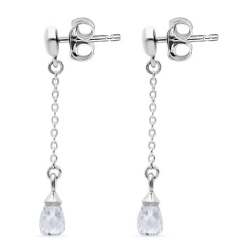 LUXURIANT DIAMOND - Lab Grown Diamant VS-EF Ohrringe 925 Silber Rhodiniert ca. 1,08 ct.