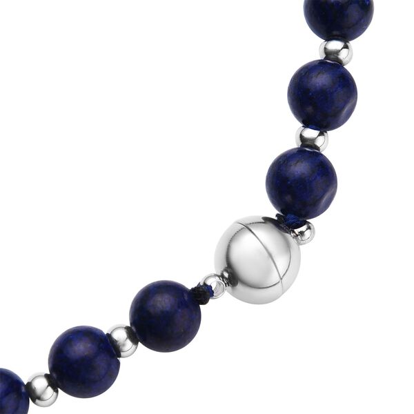 Lapislazuli Halskette, ca. 50 cm, reiner Edelstahl ca. 162,50 ct image number 5