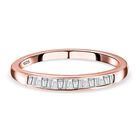 Weißer Diamant-Ring, 925 Silber rosévergoldet (Größe 20.00) ca. 0.25 ct