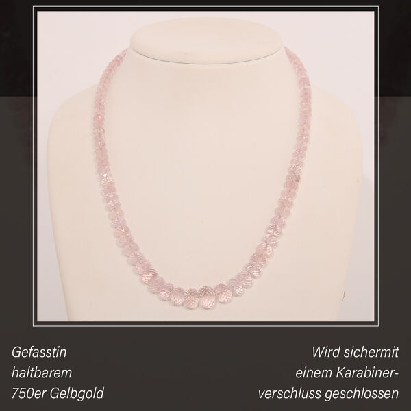 ILIANA AAA Morganit 45cm Halskette in 750 Gold - 155 ct. image number 2