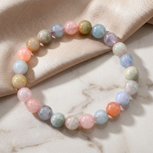 Mehrfarbiger Beryll Armband Flexibles cm ca. 110.00 ct image number 1