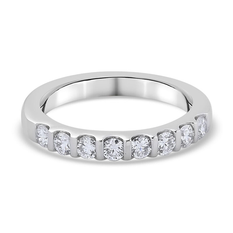 RHAPSODY Diamant zertifiziert VS E-F Band Ring 950 Platin  ca. 0,50 ct image number 0