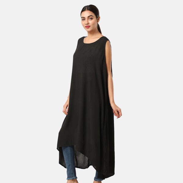 Luftiges Sommerkleid, Einheitsgr&ouml;&szlig;e, Schwarz image number 4