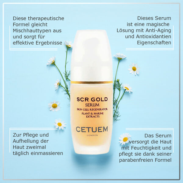 CETUEM: SCR Gold Anti-Aging und Regenerationsserum, 50ml image number 4