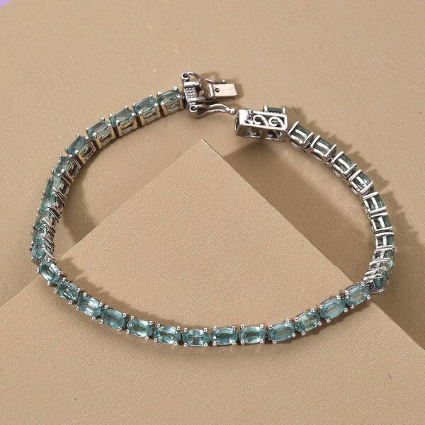 Gr&uuml;ner Kyanit Silber Armband 12,65 Ct image number 2