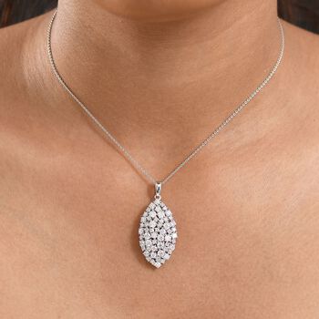 D'Joy Moissanit Schmuckset ca. 50 cm 925 Silber rhodiniert ca. 2,79 ct.