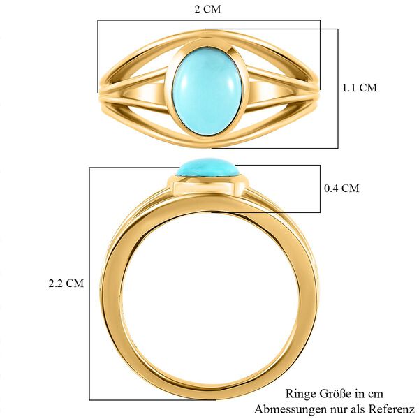 Amerikanischer, nat&uuml;rlicher Sleeping Beauty T&uuml;rkis-Ring image number 7