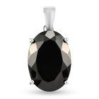 Elite Schungit-Anhänger, 925 Silber platiniert ca. 14.70 ct
