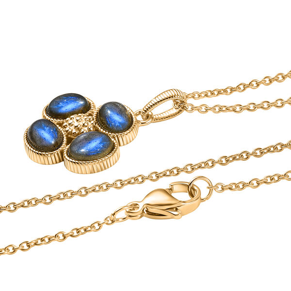 EVER TRUE AAA Labradorit Schmuckset ca. 50 cm ca. 3.48 ct image number 3