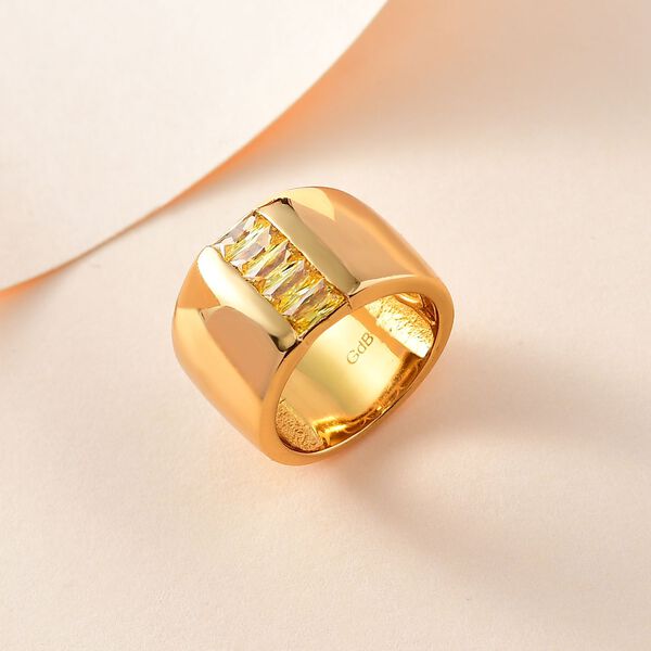 Gelber Zirkonia-Ring - 1,54 ct. image number 1