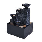Mini Wasserbrunnen 4-stufig, 2xAA Batterie (nicht inkl.), Größe 11x9x17 cm