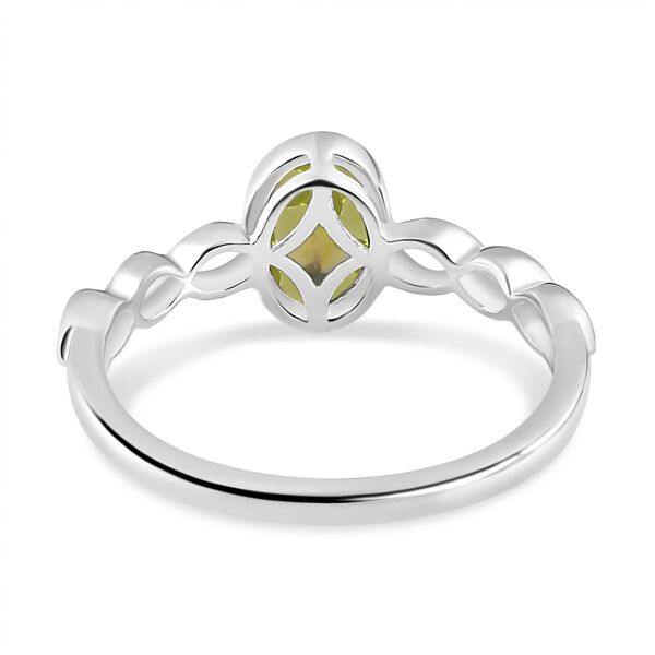 Peridot Ring 925 Silber (Gr&ouml;&szlig;e 17.00) ca. 0,85 ct image number 6