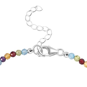 Mehrfarbiges Edelstein Armband, ca. 16.5 cm, ca. 10,19 ct.