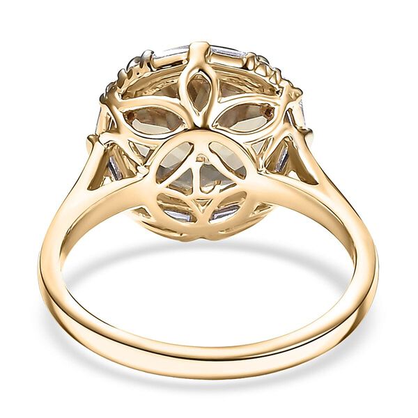 LUXURIANT DIAMOND - AAA Turkizit, Lab Grown Diamant Ring 417 Gold (Gr&ouml;&szlig;e 18.00) ca. 5,32 ct image number 4