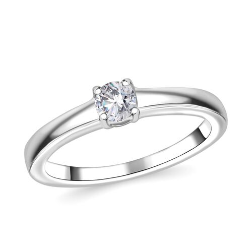 LUXURIANT DIAMOND - VS Labor Diamant Ring, 925 Silber rhodiniert - 0,25 ct. image number 4