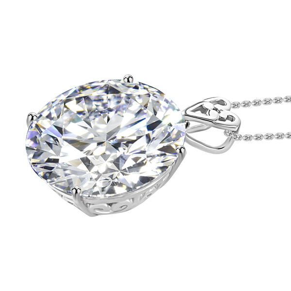 Moissanit Anhänger mit 60cm Kette - 32,34 ct. image number 7