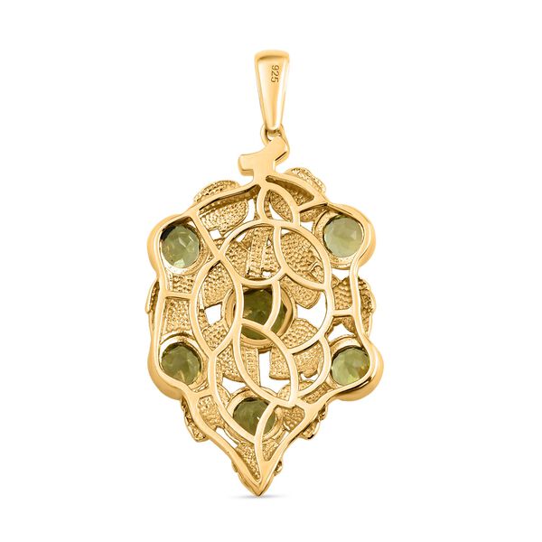 Nat&uuml;rlicher Peridot-Anh&auml;nger in Silber, 3,54 ct. image number 5