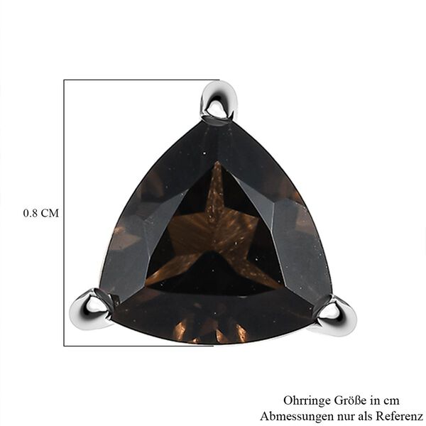 Rauchquarz Ohrringe 925 Silber ca. 1,45 ct. image number 5