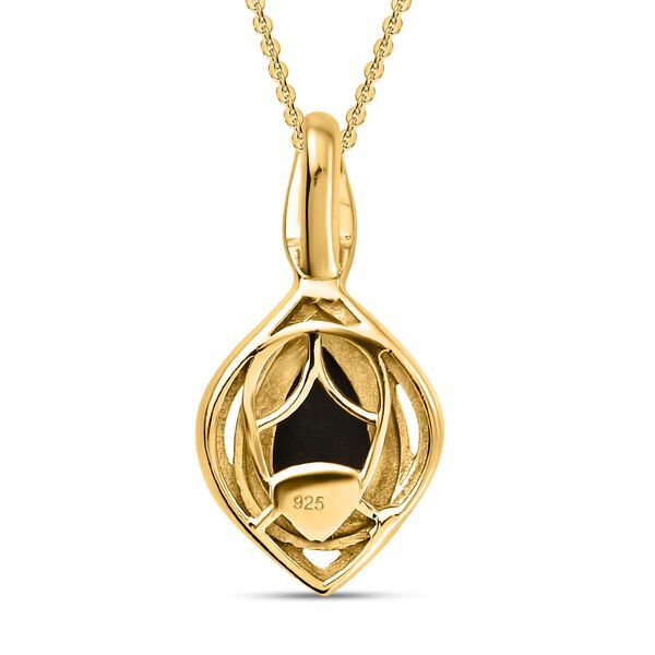 Ammolit Solit&auml;r Anh&auml;nger mit Kette in Silber image number 5