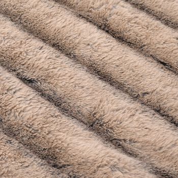 Doppellagige 350gsm Kunstfelldecke mit 220gsm Sherpa, Braun