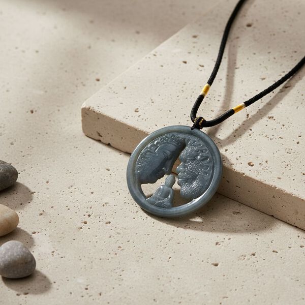 Olmek Jadeit Halskette - 150 ct. image number 2