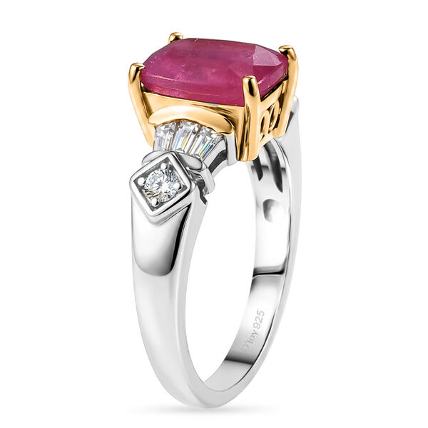 D'Joy Ilakaka rosa Saphir und Zirkon zweifarbiger Ring - 3,36 ct. image number 4