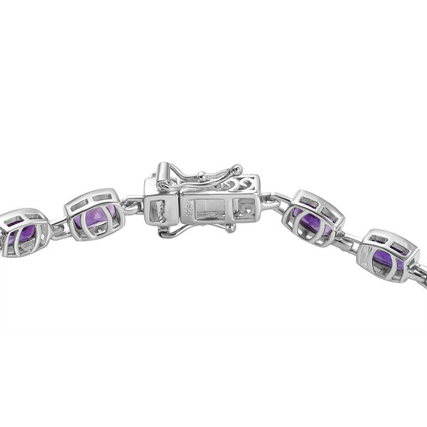 Lusaka Amethyst-Armband, ca. 19 cm, 925 Silber platiniert ca. 7.70 ct image number 4